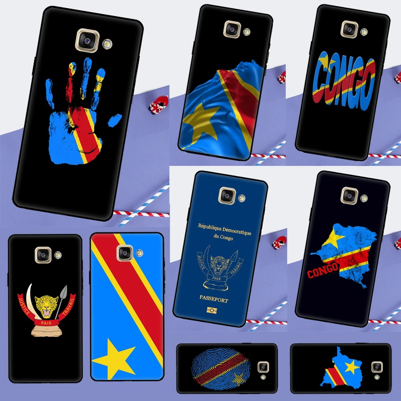 Democratic Republic of Congo Flag Case For Samsung Galaxy J5 J3 J7 J1 2016 A3 A5 2017 J4 J6 Plus J8 A6 A8 A7 A9 2018 Cover