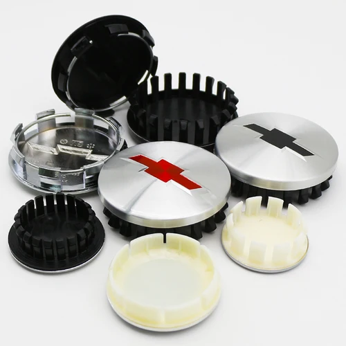 Imagen 2 del producto 4 Uds ABS cubiertas centrales de rueda de coche insignia de tapas de cubo para Chevrolet Malibu AVEO Corvette CRUZE EQUINOx IMPALA LACETTI TRAX ORLANDO