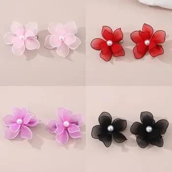 Ručně vyráběné bílé hedvábné květinové sponky do vlasů, elegantní svatební vlasové šperky, svatební čelenka, květinové sponky do vlasů pro ženy, perlové ozdoby hlavy 8 nejlepší prodej hedvábná deka Tianhou - №3