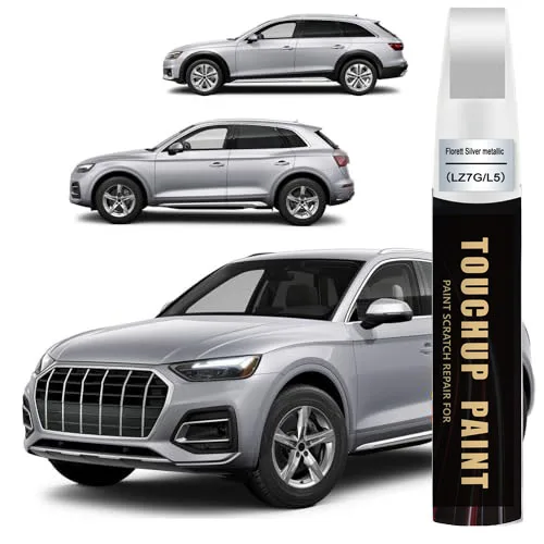 LZ7G/L5 Florett Silver Metallic Touch Up Paint Compatible With Audi Exact Match Car Paint Pen Scratch Repair