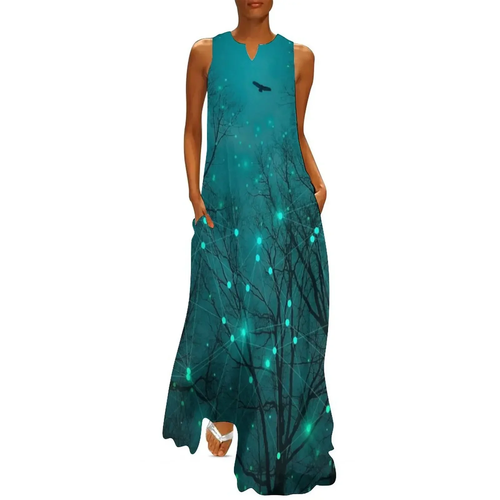 

Silently, One by One, the Stars Blossomed Long Dress dresses for woman prom clothes beach dress Women's evening dress