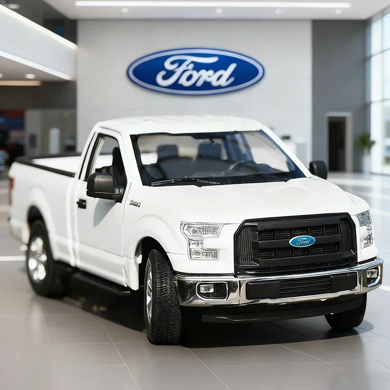 

WELLY 1:24 Ford F150 Regular Cab Diecast Model Car Alloy Metal Pickup Truck High Simulation Off-road Vehicle Collection for Gift