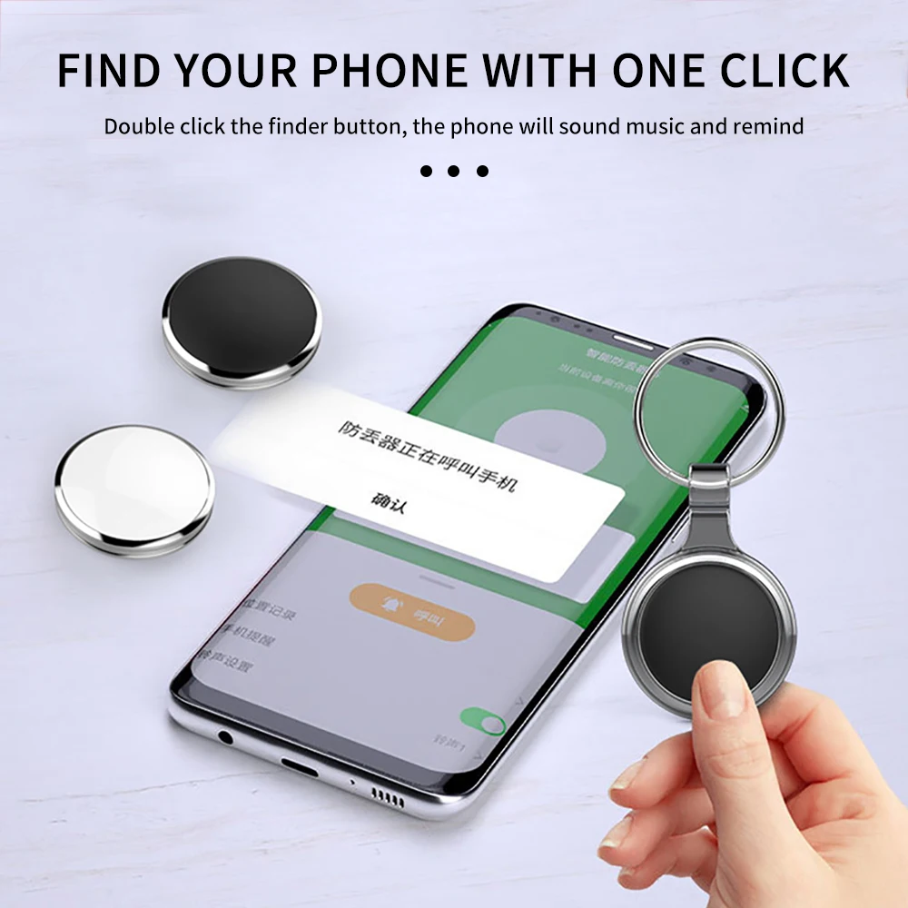 Mini Global GPS Tracker Smart Tag Compatible with iOS Find My App Key Finder Car Pet Anti-lost Alarm Locator iTag for iPhone