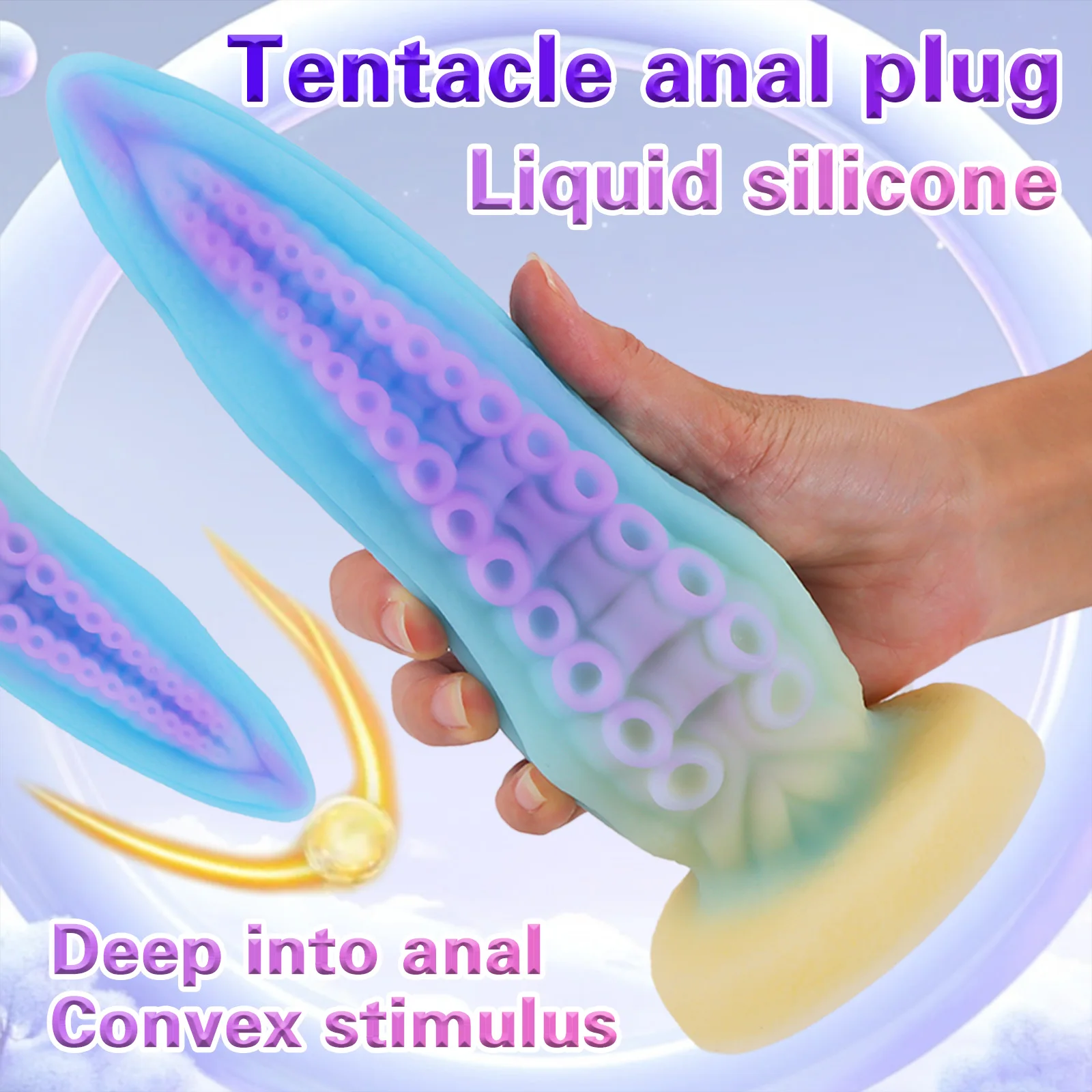 3 Size Octopus Tentacle Dildo Large Anal Plug Dilatator Anus Butt Plug Suction Cup Stimulation Anal Sex Toys for women/men 18+