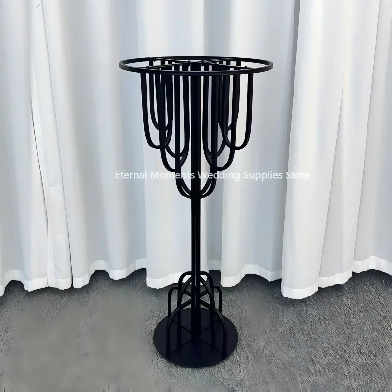 6/10 Stück heiß begehrte schwarze Hochzeitsvasen, dekorative Ornamente für den Haupttisch im Hotel, für Jubiläen, Brautpartys und Weihnachtsdekoration. – Detail 3