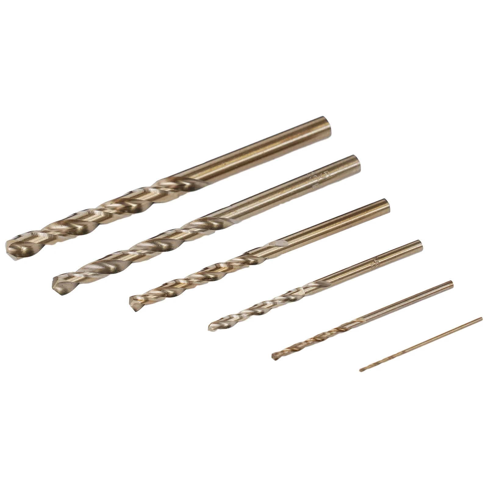 HSS For M35 Cobalt Drill Bit Set 6pcs Includes 1mm 2mm 3mm 4mm 5mm 6mm Sizes for Metalworking and Pipe Job Openings