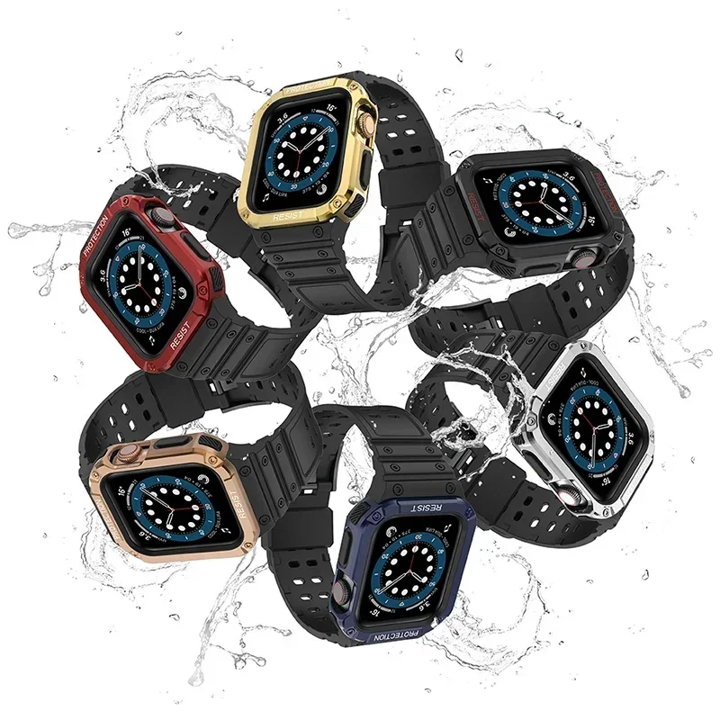 Band Case for Apple Watch 45nmm 49mm 44mm 41mm 40mm Bracelet TPU for Iwatch Ultra 7 8 6 5 4 Wristband Sport Strap Accessories