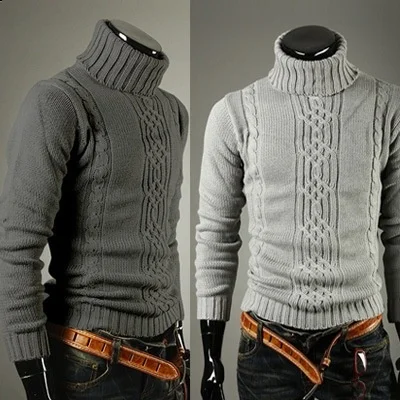 

Men's Winter Lapel Sweater Pullover Knitted irt Pure Color Long Sve Casual Slim Fit Youthful Sle European Simplici