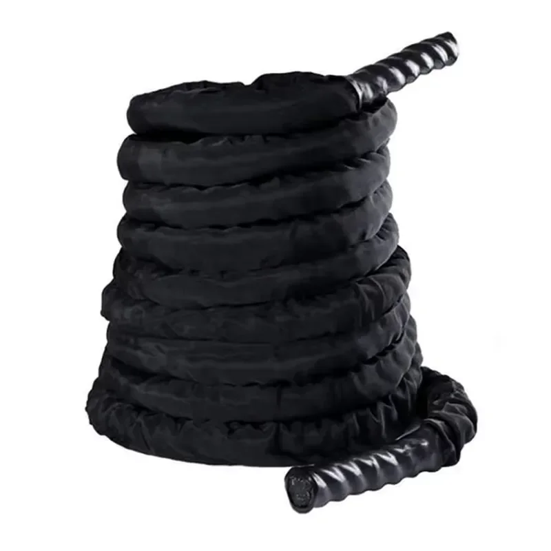 50Mm * 15m Battle Rope with Anchor Kit, Full Body Workout Equipment for Cross Fitness Training Home Gym and Fitness Workout