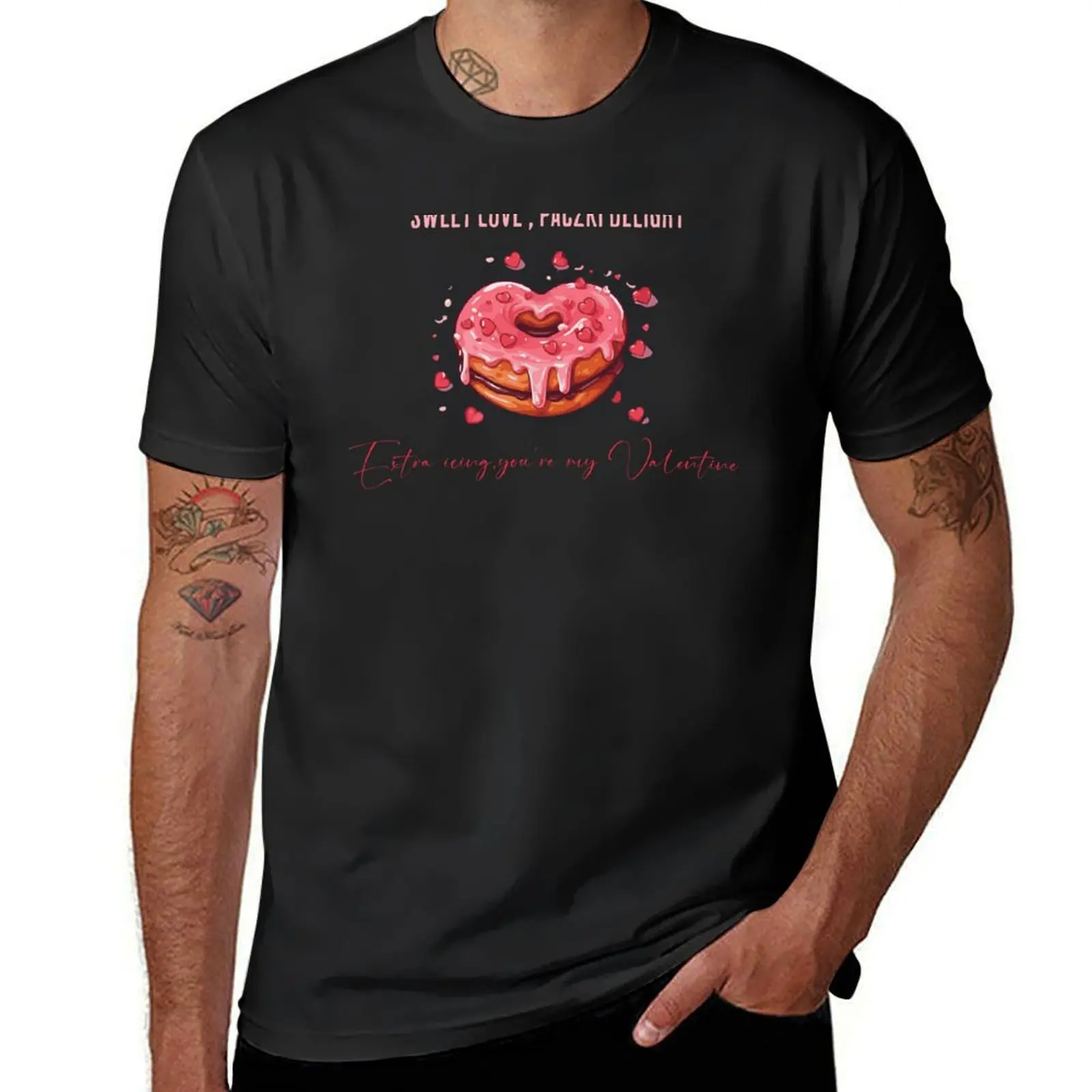 Sweet love paczki delight, you're my valentine Funny cute Polish Pastry Dessert Donut Poland Fat Tuesday Lent T-Shirt