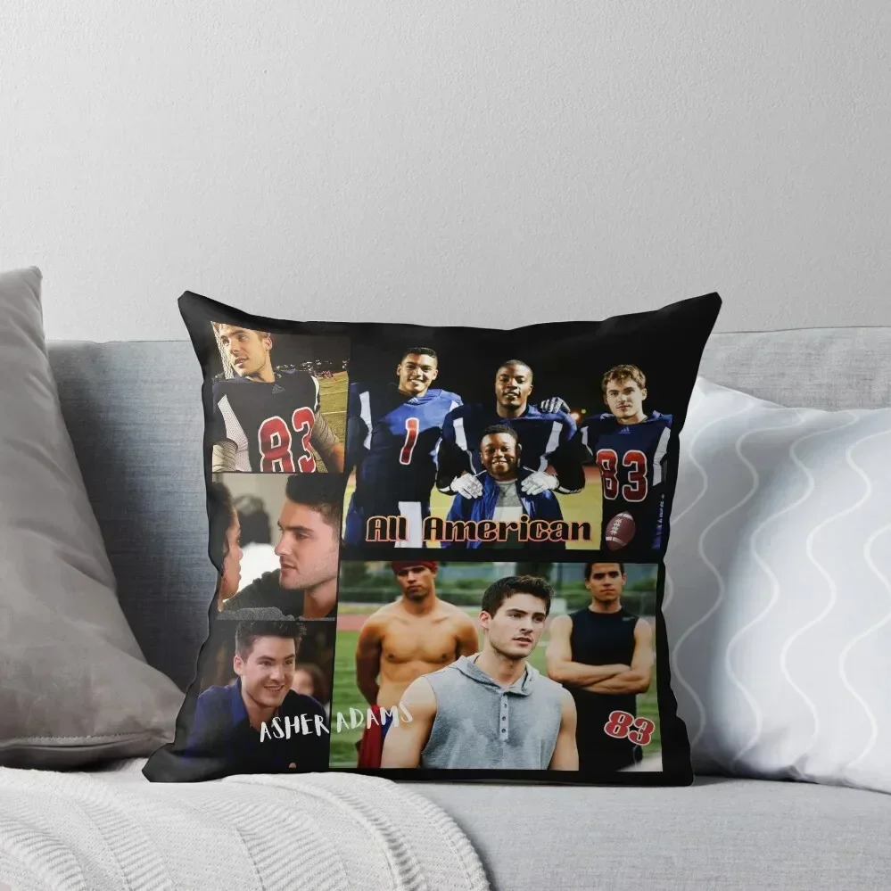 

Asher Adams collage Throw Pillow sleeping pillows Pillow Covers Decorative autumn pillowcase Christmas Cushion For Home pillow