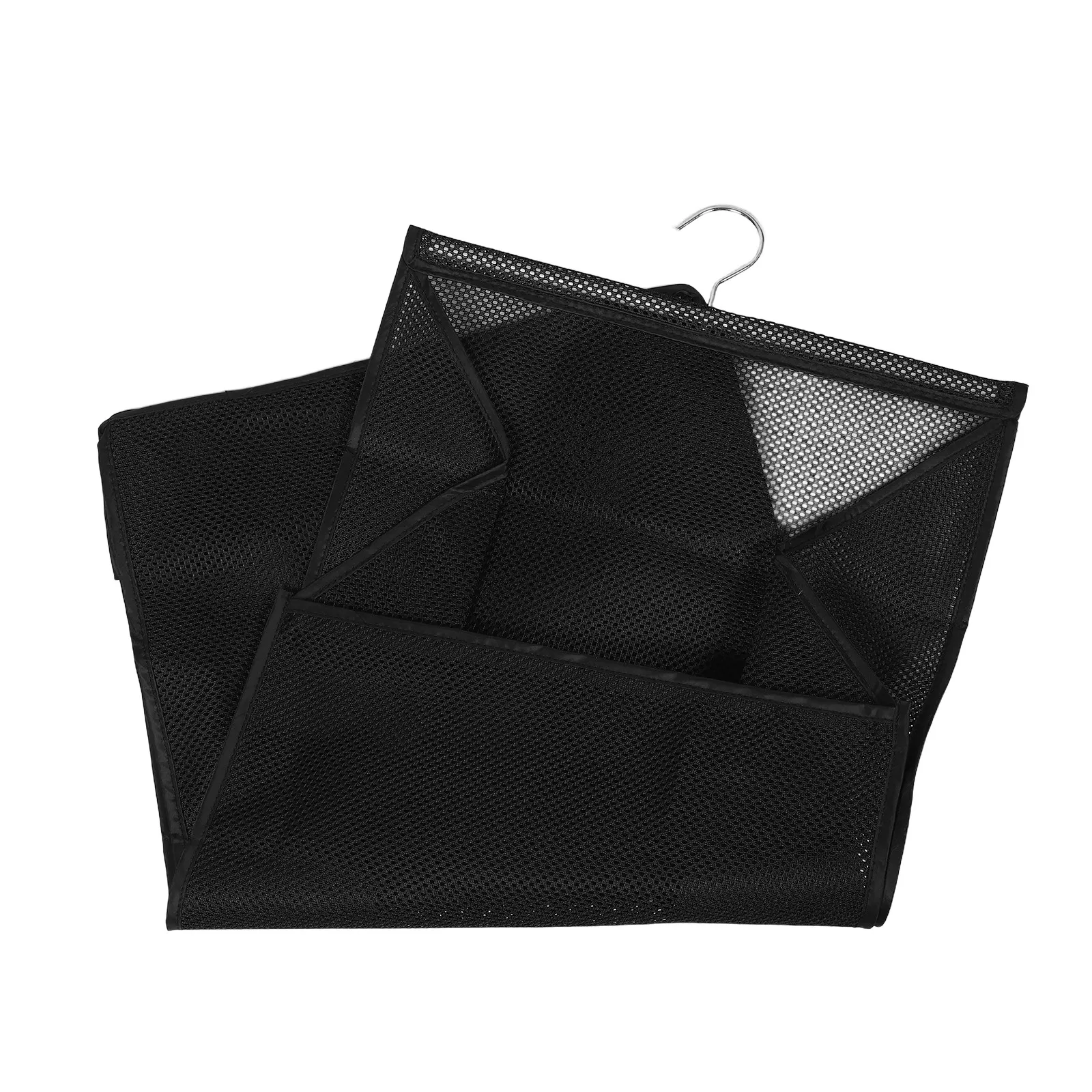 Mesh Laundry Bag Large Capacity Foldable Wall Hanging Organizer Breathable Hanging Laundry Hamper for Travel Mesh Storage Bags