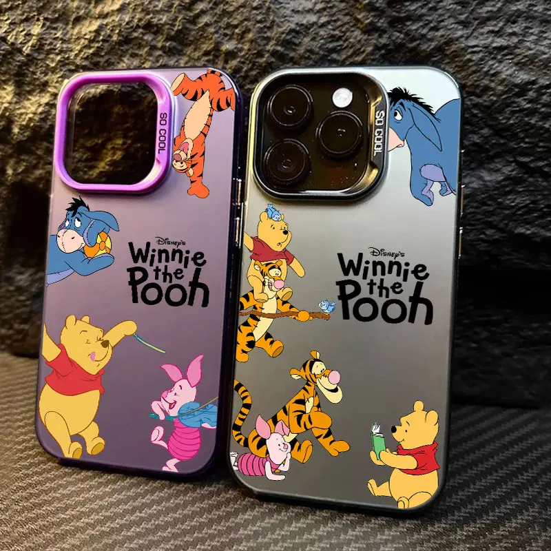 

Winnie Piglet Tigger Cartoon Phone Case For iPhone 11 12 13 14 15 16 17 Pro Max 16e 17E 17 Air Plus 13Mini Shockproof Back Cover
