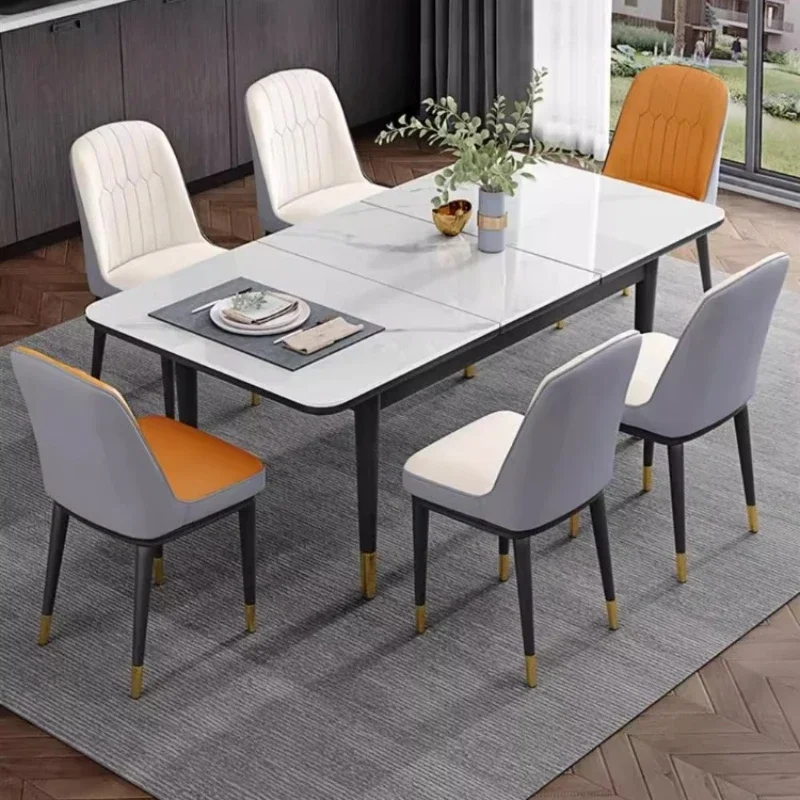 Living Room Coffee Table Dressing Complete Dining Room Table Kitchen Sliding Extendable Tavolo Rotondo Pranzo Furniture Home