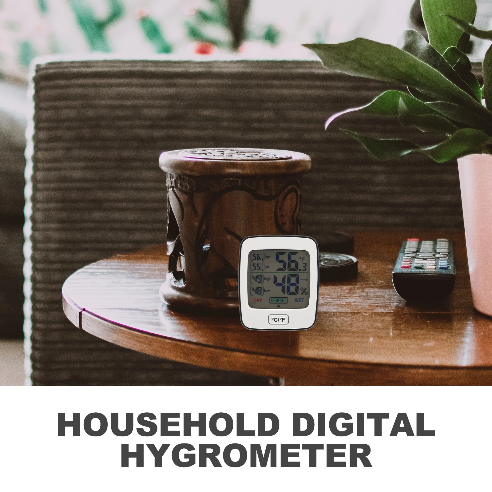 

Digital Thermometers Hygrometer for Indoor Temperature Humidity Monitor Baby Room Office High Accuracy Stability Mini Size