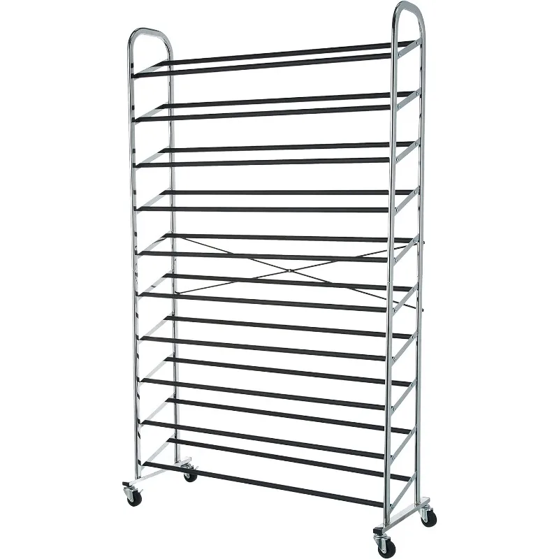 50-Pair Shoe Rack Organizer, 35.8 x 14.6 x 59.5 inches