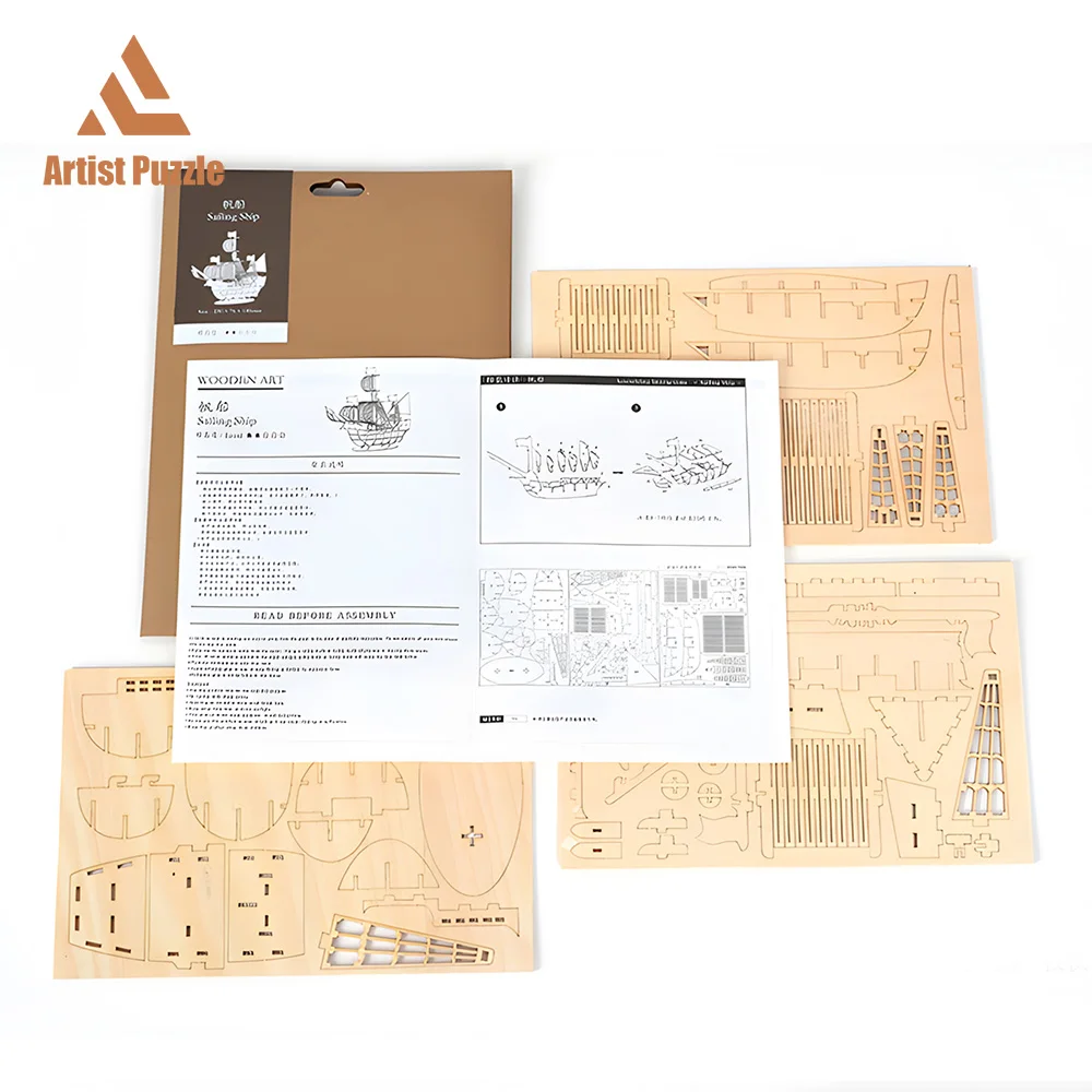 Fascinante rompecabezas 3D de madera, juguete de bloques de construcción para adultos y niños, exquisitos regalos de vacaciones, bricolaje, avión,