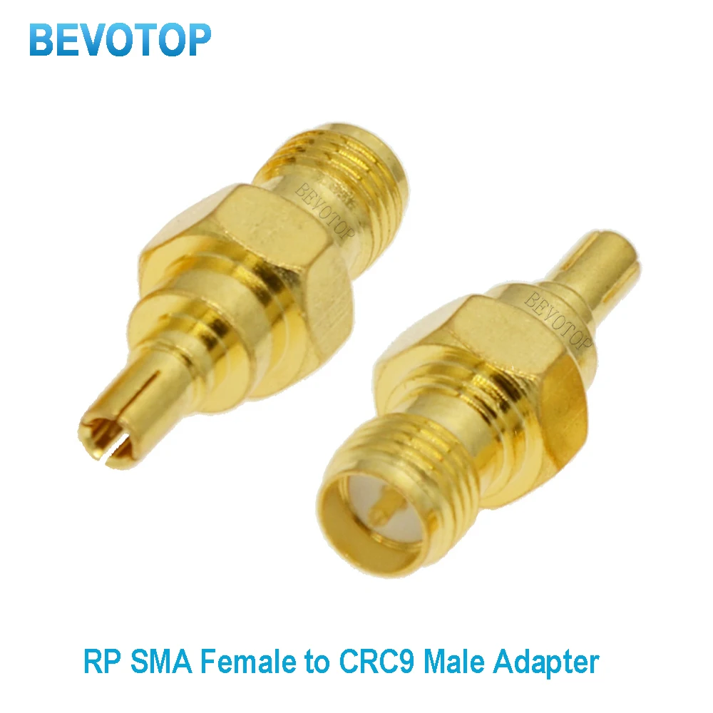 100PCS/lot RP-SMA Female Jack to CRC9 Male Plug Straight for WiFi Antenna Radio Antenna CRC9 to SMA RF Coaxial Adapter Wholesale