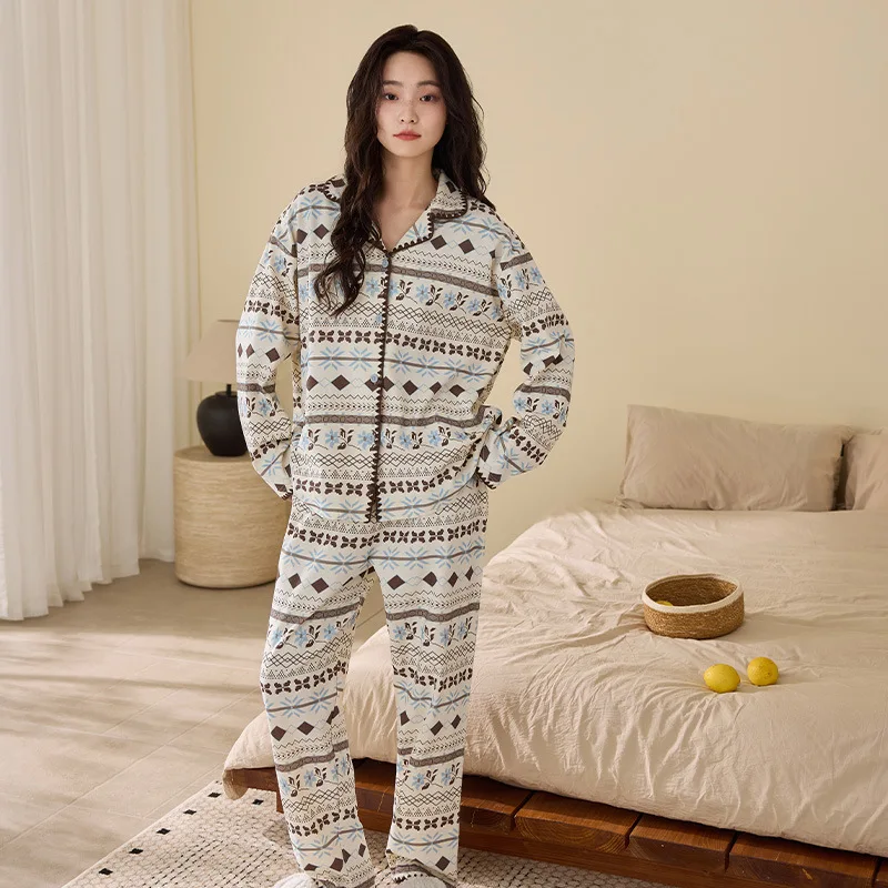 

Pjs Setwomen's Pajama Setwomen's Winter Pajamasfashionable Home Clothes, Pajamasstripecute and Soft Pajama Set