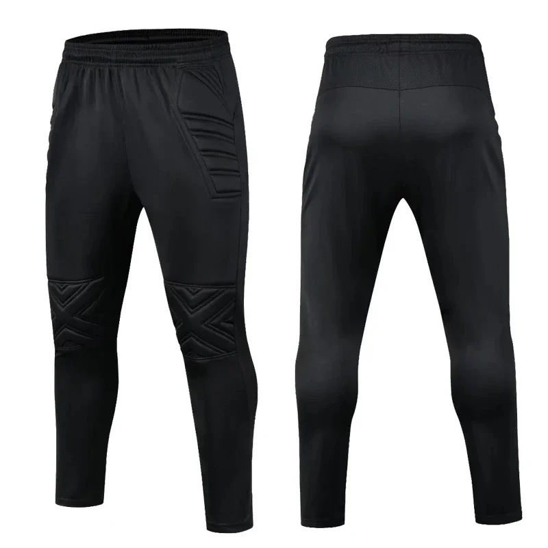 2023 New Men sport Running pants Men's Adult kids boys Soccer Goalkeeper pants Protective Sponge Leg football Training trousers