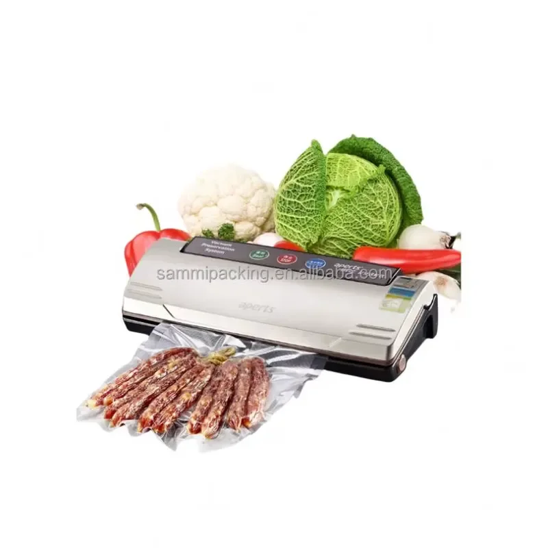 Stainless Steel Semi Automatic Vacuum Sealer Commercial Electric Food Preservation Packaging Machine for Fresh Keeping New