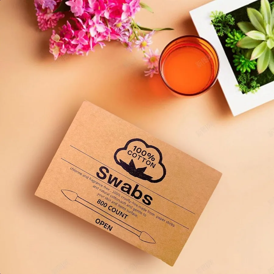 Precision Tip Cotton Swabs Double Pointed Cotton Buds for Makeup 800pcs