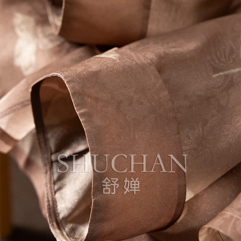 New Chinese Aesthetics Silk Organza Jacquard Cardigan Jacket Women 1Z94 Summer Thin Casacos Femininos Inverno 2025