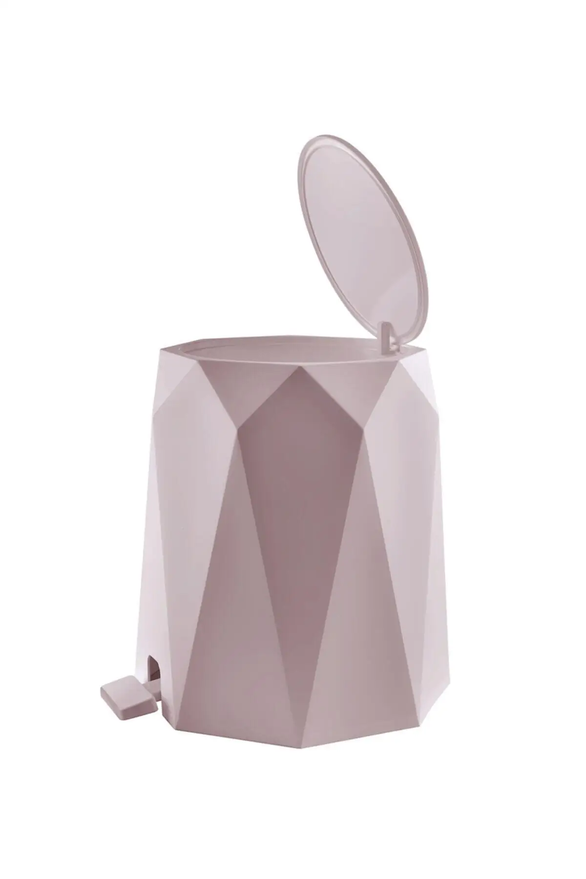 Geo 2'li Set Kamar Mandi (Plastik 5 Lt Ember Sampah dan Sikat Toilet-Warna Bubuk) Rumah Plastik Perlu Kualitas Pembersih