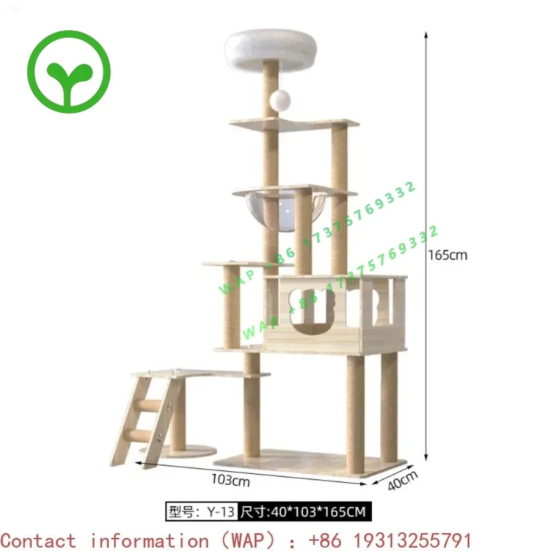 High Quality Pet Climbing Frame Scratcher House Climbing Ledge Felt Tree