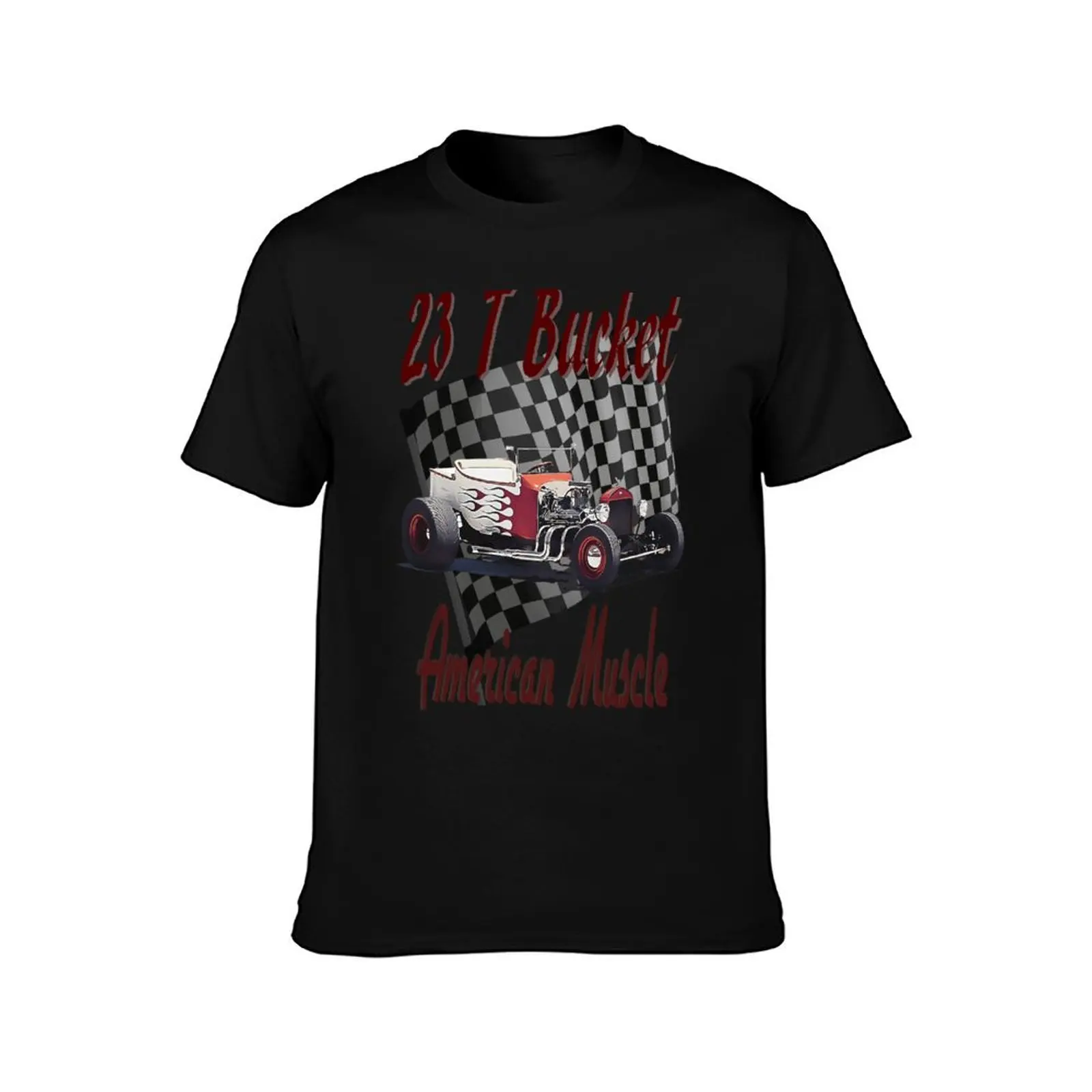 23 T Bucket - American Muscle T-Shirt Daily Wear Plain Short Sleeve Shirt T-Shirt
