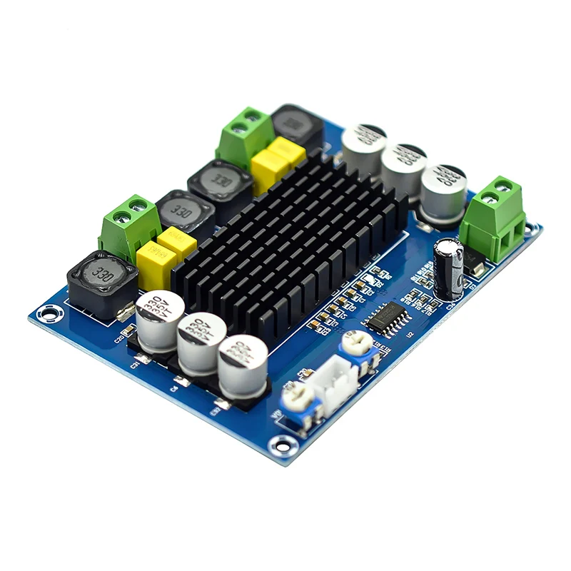 DC 12V 24V 120W*2 Dual Channel Stereo High Power Digital Audio Amplifier Board TPA3116D2 XH-M543 Subwoofer Audio Board Amplifier