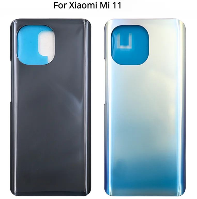 For Xiaomi Mi 11 M2011K2C M2011K2G Battery Back Cover 3D Glass Panel Mi11 Rear Door Battery Housing Case With Adhesive Replace