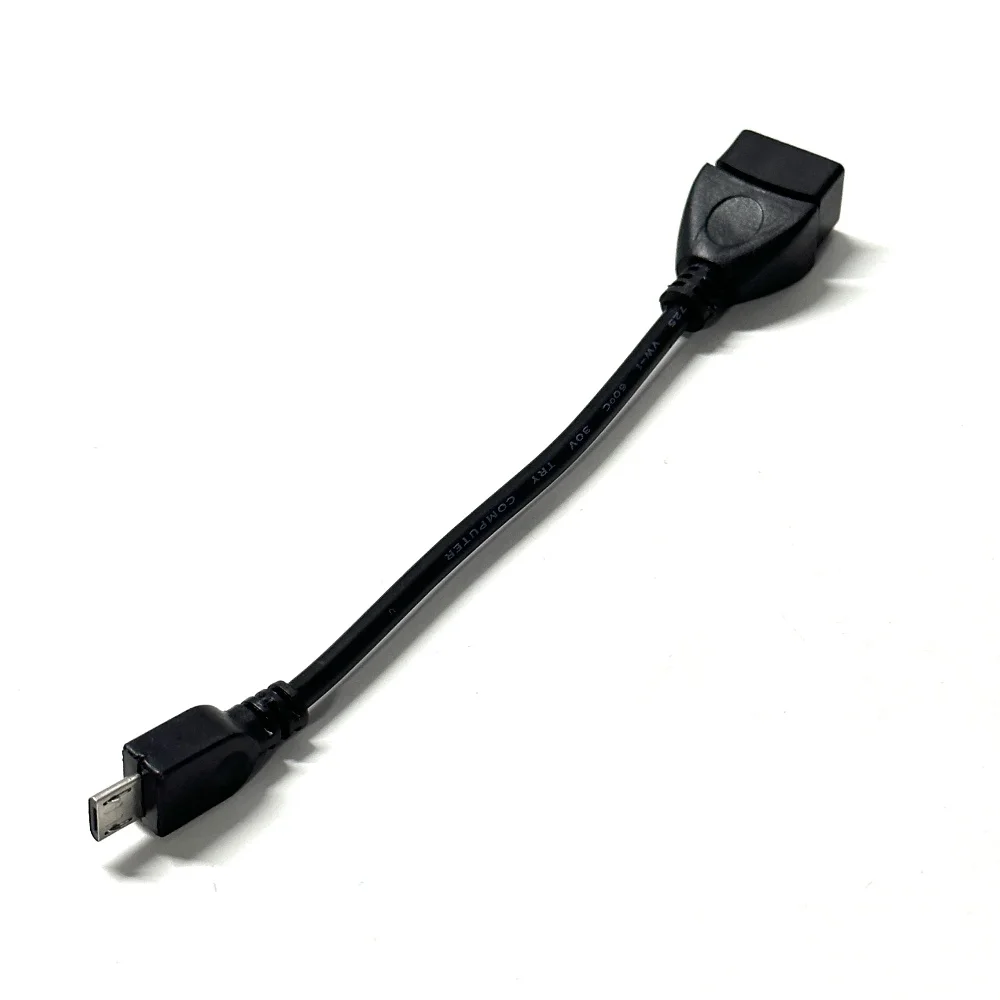 USB 2.0 Female to Micro USB/ USB C/ Mini USB Male Extension Cable USB Data Converter Adapter Cable Black Color