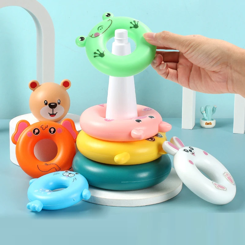 Anneaux empilables Montessori pour le développement des bébés jouets éducatifs pour tout-petits jeux pour bébés apprentissage 1 an 2 ans 3 ans 6 mois 12 mois