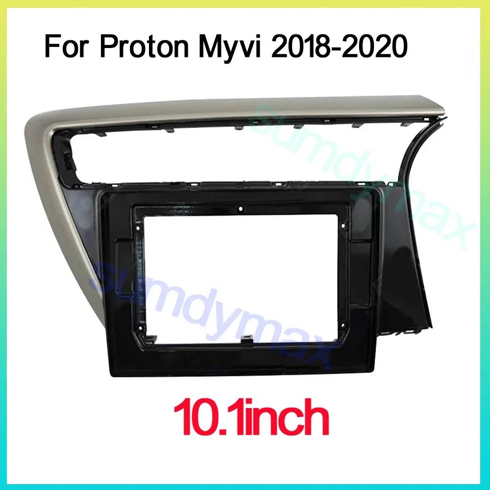 2 Din Frame Car Radio Fascia For Proton Myvi 2018 2019 2020 Auto Stereo Plastic Panel Mounting Bezel Faceplate Dash Kit