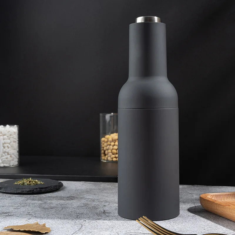 Electric Salt and Pepper Grinder Set USB Rechargeable Eletric Pepper Mill Shakers Automatic Spice Steel Machine Kitchen Tool