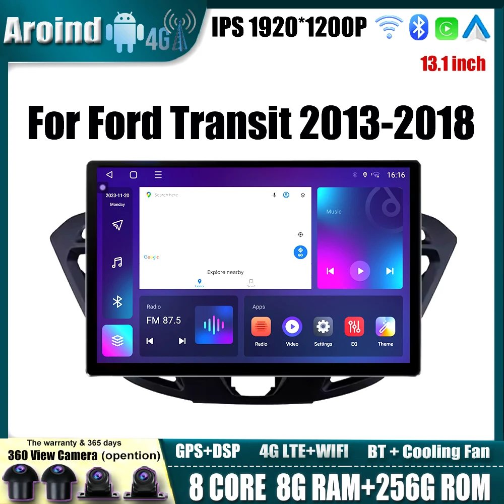 

TouchScreen For Ford Transit 2013 2014 2015 2016 2017 2018 Multimedia Player Android Auto Carplay Car Radio GPS Navigation Tools