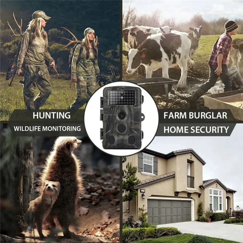 ABFM-HC-802A Pro Hunt Camera - 24MP 2.7K 0.3S Trigger And IP65 Waterproof For Wildlife Tracking/Scouting