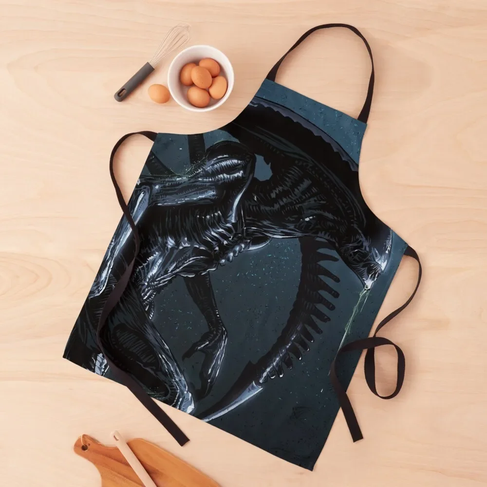 Xenomorph Alien Apron Things For Kitchen Kitchens Woman Apron