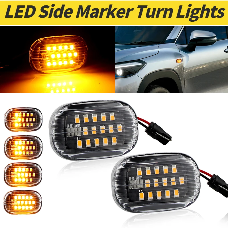 

2 светодиодных последовательных мигающих лампы для Toyota Prius Raum Runx/Allex Supra Mk4 Starlet EP90 91 Verso Vios Yaris без ошибок