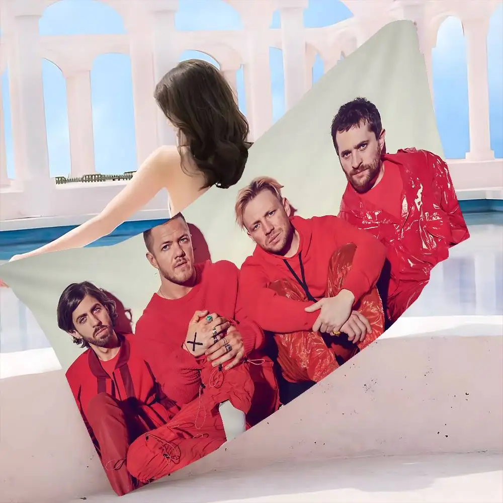 I-Imagine D-Dragons Popular band Big Microfiber Beach Towels Quick Dry Towel Sand Beach Towels Pool Towel for Travel Swim Pool