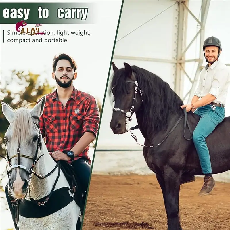 AEA9-Cinta de peso de altura de caballo, cinta métrica de PVC, palo medidor de caballo, herramienta de medición corporal de ganado, 8,2 pies de largo