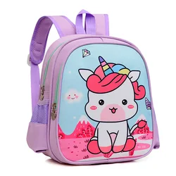 Mochilas escolares do unicórnio dos desenhos animados para meninas, sacos escolares primários para crianças, alunos do primeiro grau, mochila para crianças