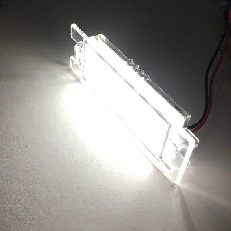 2pcs No Error LED License Number Plate Lights For Fiat Punto Tipo Doblo Egea 500X 600 Bravo Linea 500L Multipla Albea Marea view 5
