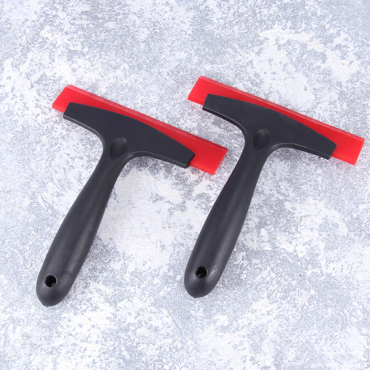 

2 pcs Snow Scraper For Car Windshield Ice Removal Tool Pp Handle Heavy Duty Non-Slip Lightweight Durable Universal Rubber