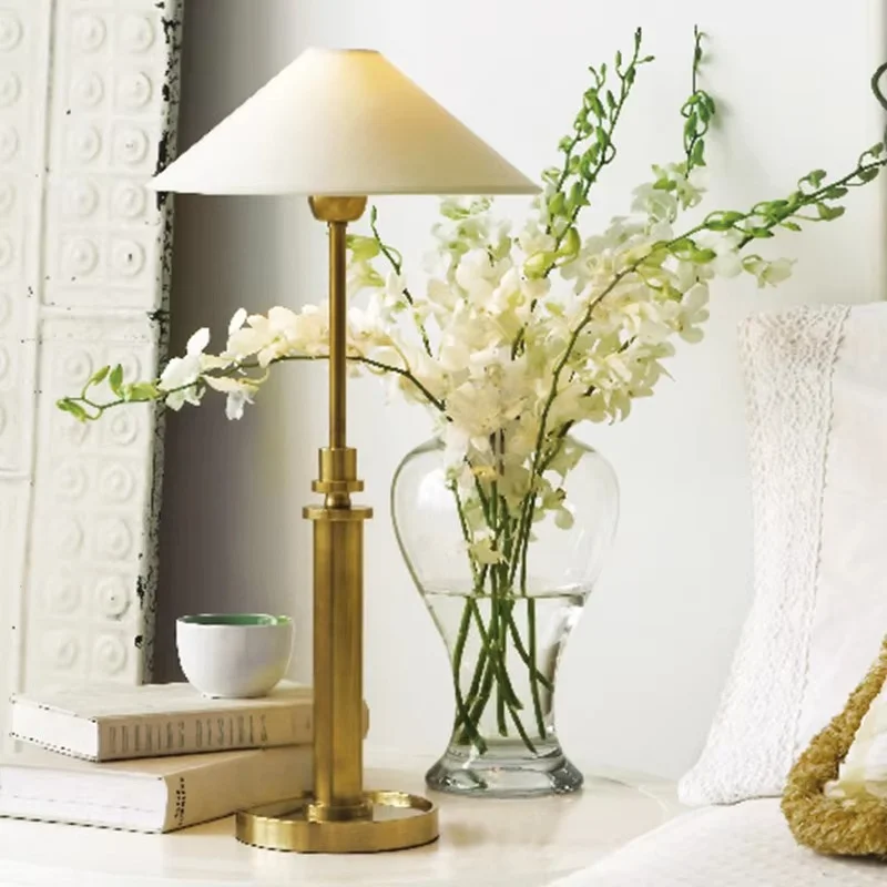Lampshade Hotel Room Bedside Gold Watch Home Decoration Lighting