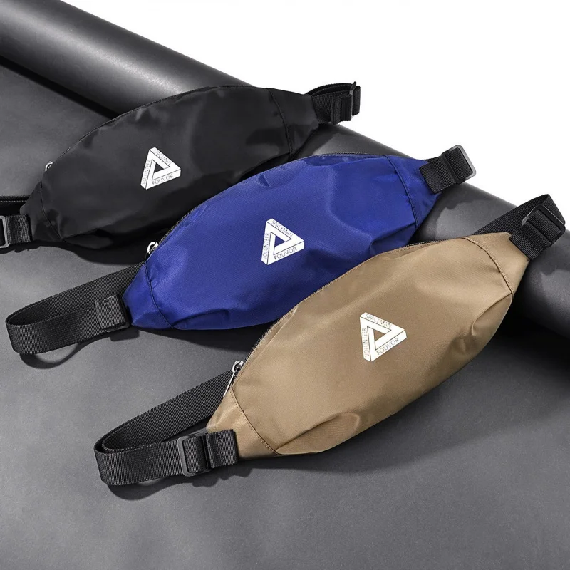 2024New Chest Bag Oxford Cloth Small Waist Bag Men's Outdoor Sports Mobile Phone Bag Women's Canvas Shoulder Messenger Bag Fashi