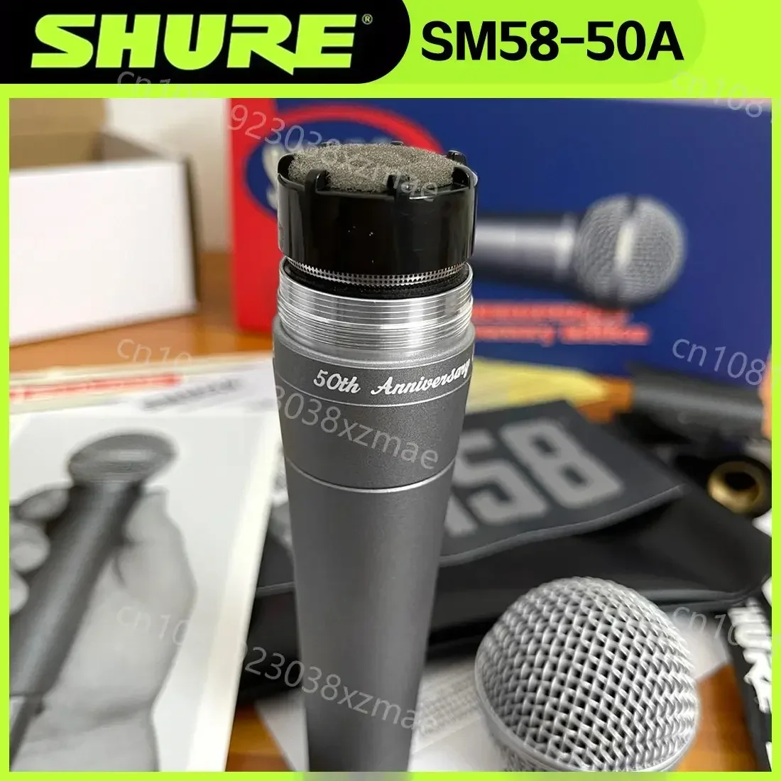 3PCS SHURE SM58-50A Microfono cardioide Canto da palco Microfono professionale cablato Shure Karaoke BBOX Registrazione Microfono vocale