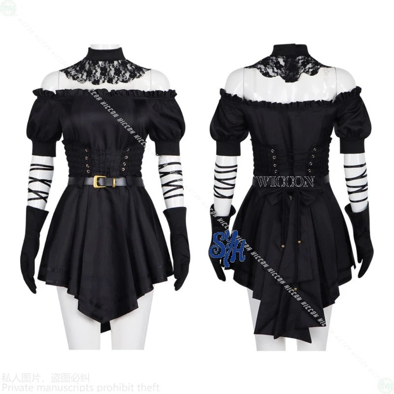 [MoeMimic] AI Girlfriend Cosplay Ani Grok Ai Anime Virtual Sexy Goth Mini Goth Kleid Y2k Jirai Kei Girls Lolita Halloween