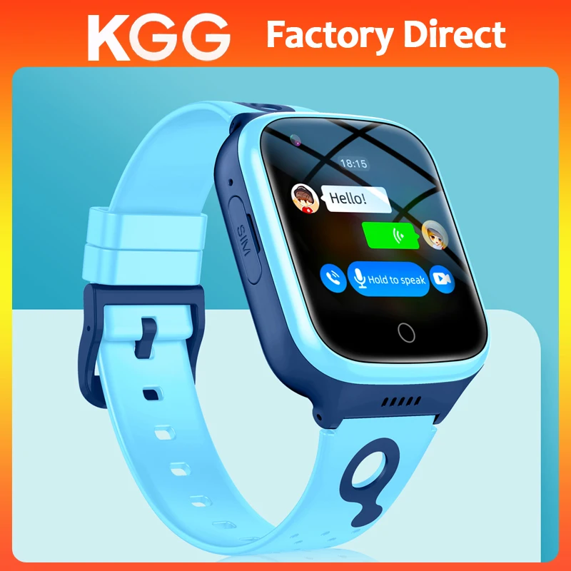 4G Kids Smart Phone Watch GPS WiFi Location SOS Call Back Monitor With 1000mAh Big Battery Video Call Clock Christmas Gifts